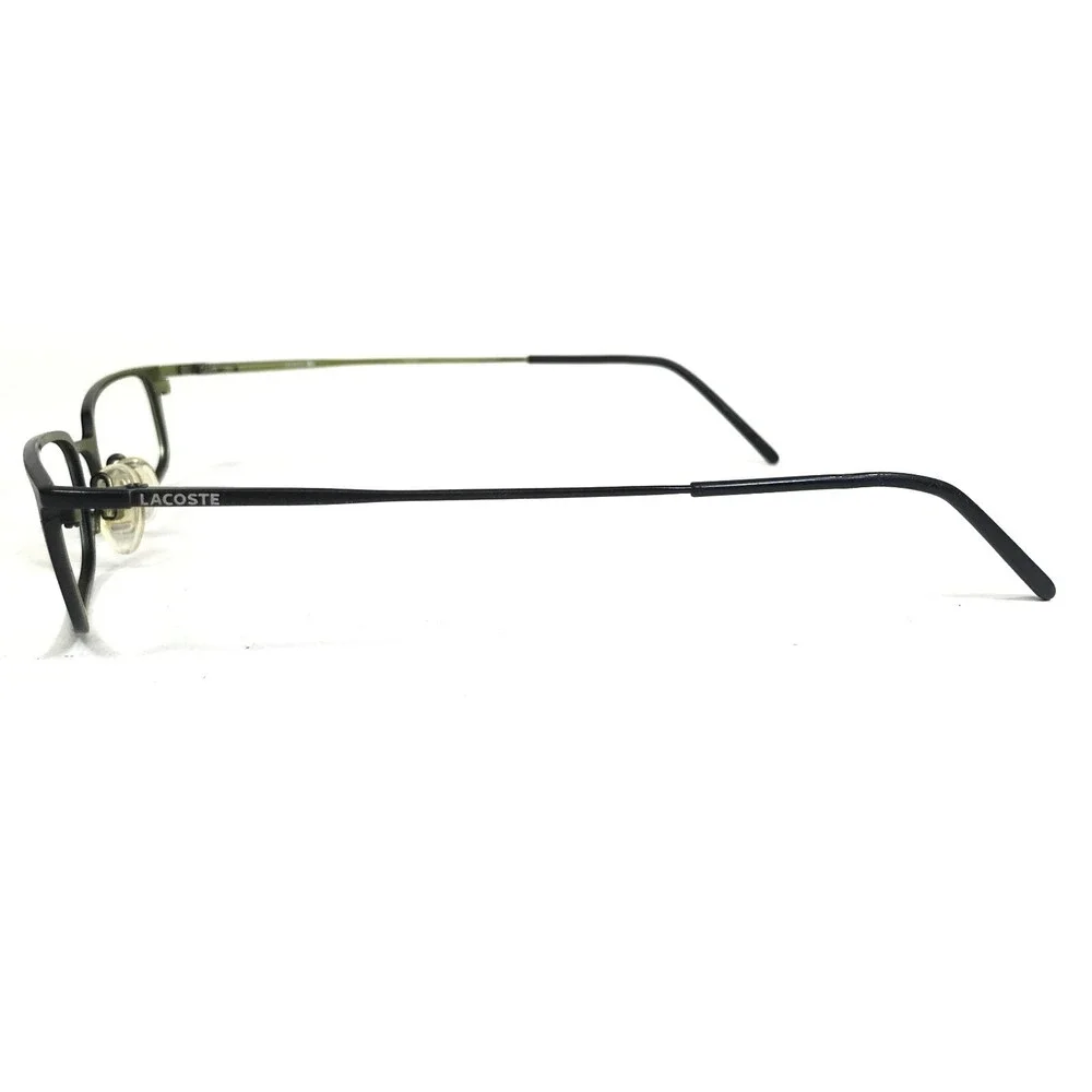 Lacoste Eyeglasses Frames LA12013 BK Black Green Rectangular Full Rim 50-16-140